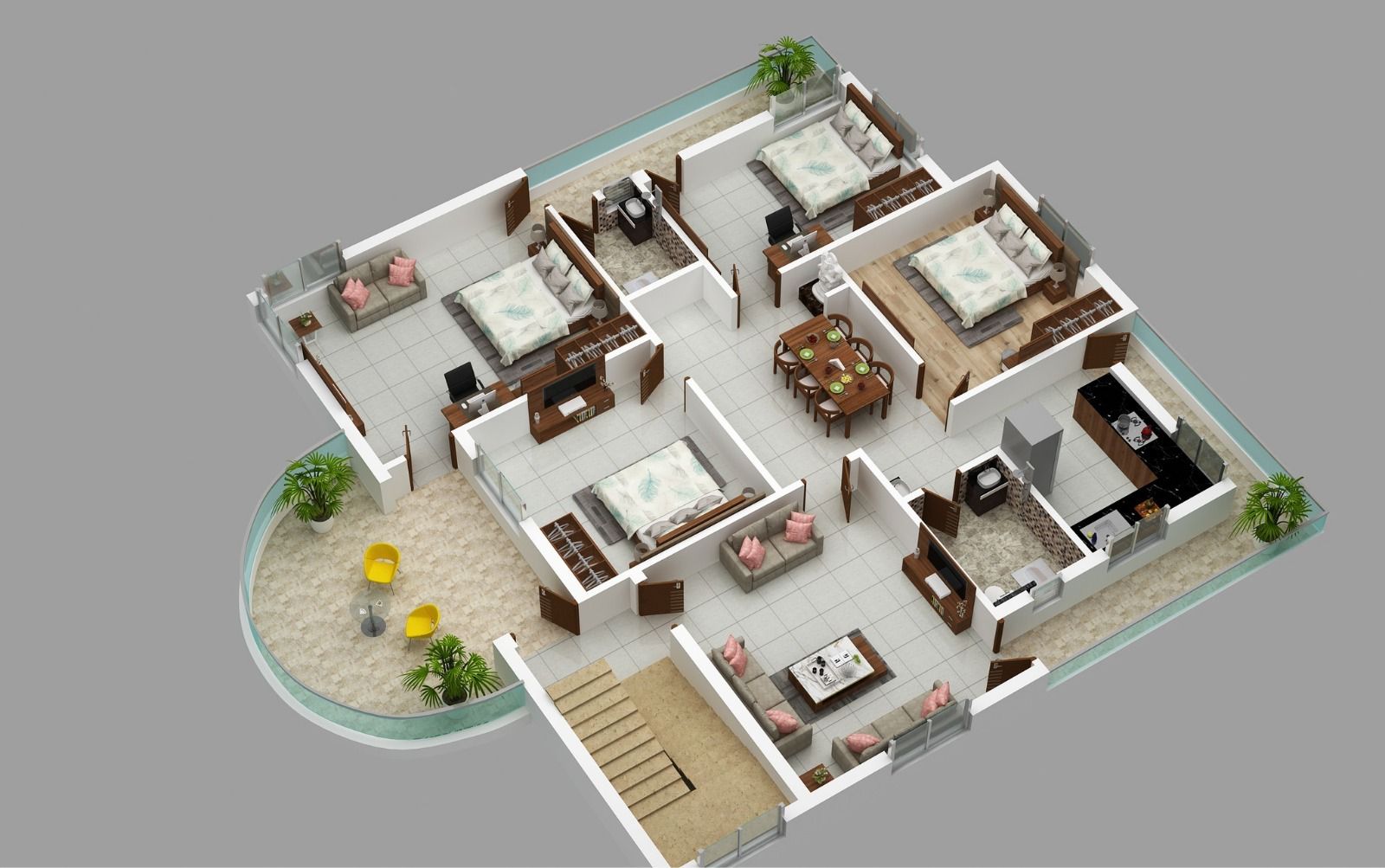 3D Interior Floor Plan